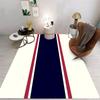 Color Block Stripe Pattern Carpet With Green Orange Yellow Blue Contrast Stripes Designs Non Slip Rug For Living Room Decor