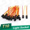 uxcell T10 Light Socket Lamp Bulb Holder Wire Bundle Connector