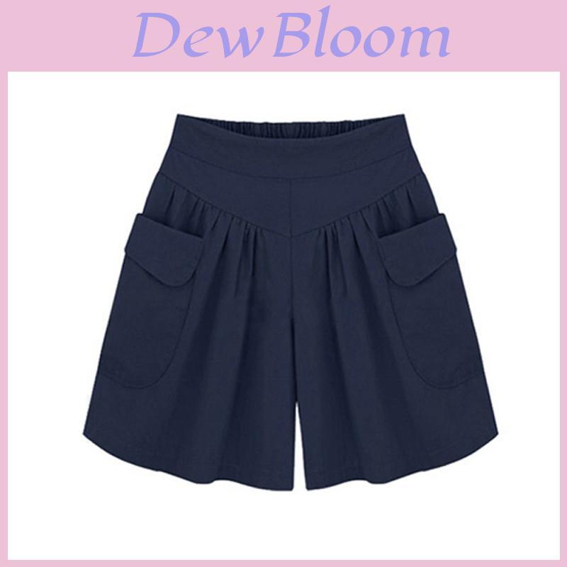 Fashion Womens Casual Loose Wide Leg Pants Pocket Leggings L5xl Culottes