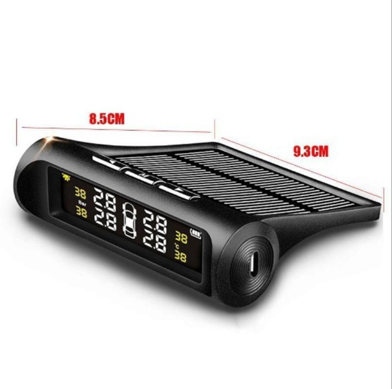 TPMS Wireless Per Monitoraggio Pressione Pneumatici - 4 Sensori Con Display LCD Solare - Foto 9