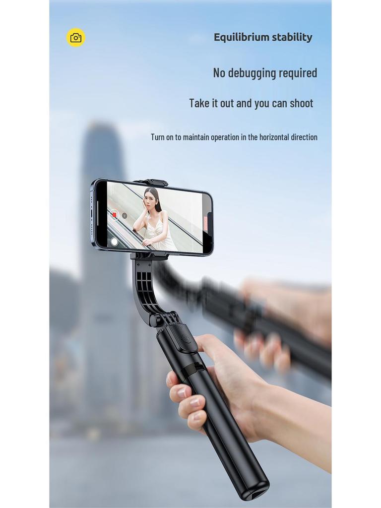 AR Anti-Shake Mobile Gimbal: Handheld Selfie Stick Tripod for Vlog, Travel Photography, and Live Streaming