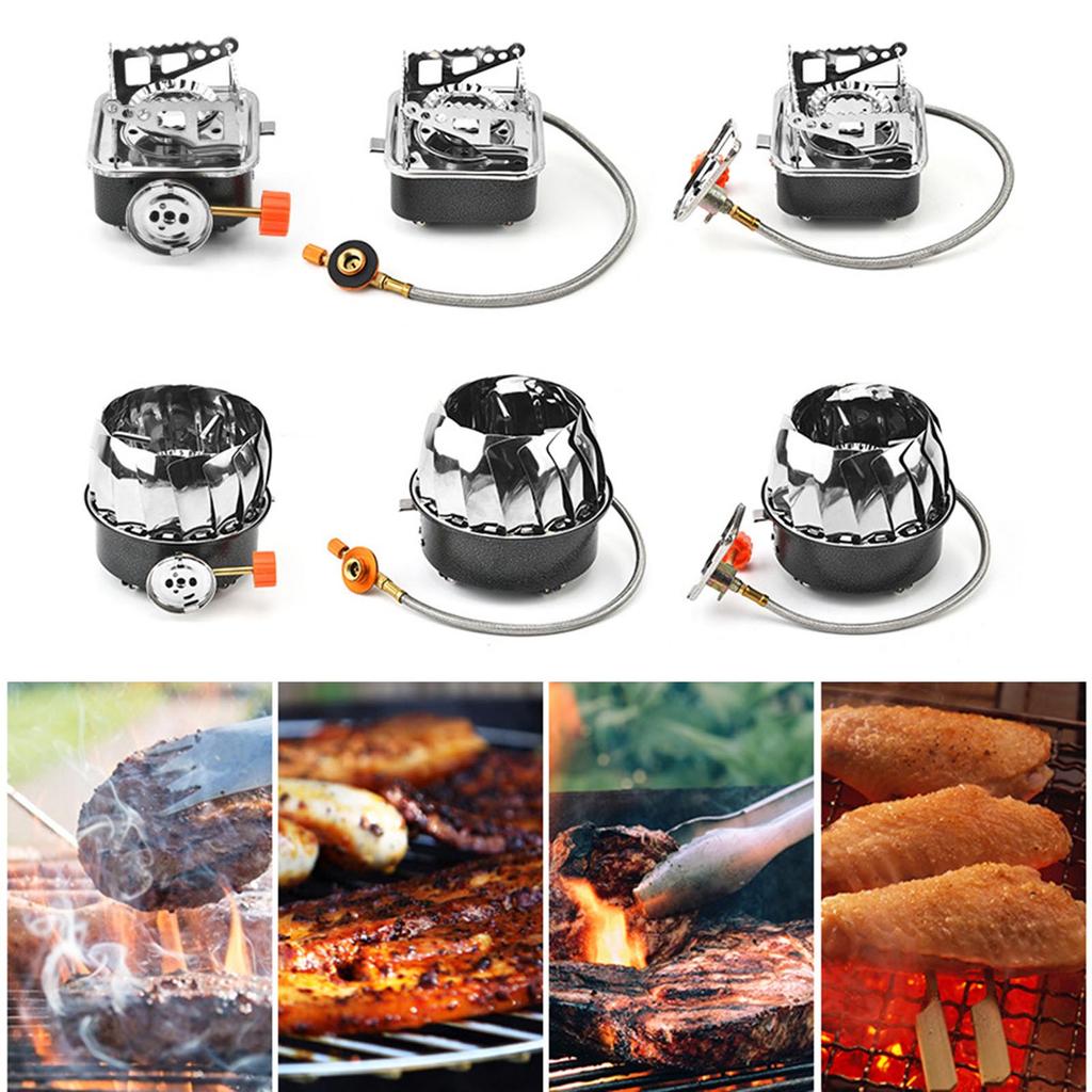 Compact Camping Gas Stove Portable Outdoor Stove Easy To Use Foldable Stove Perfect for Camping Hiking and Picnics