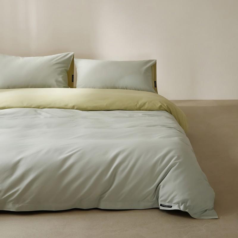 100% Cotton Flannel Bed Set High Count Solid Color Warm Winter Bedding Home