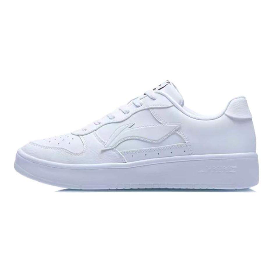 Li Ning Floating Boat Kaleidoscope, Instant, Shopping Bag Abrasion Resistant Low top Skateboard Shoes Men's White Blue AGCS419-1(Team113-S-BOX)