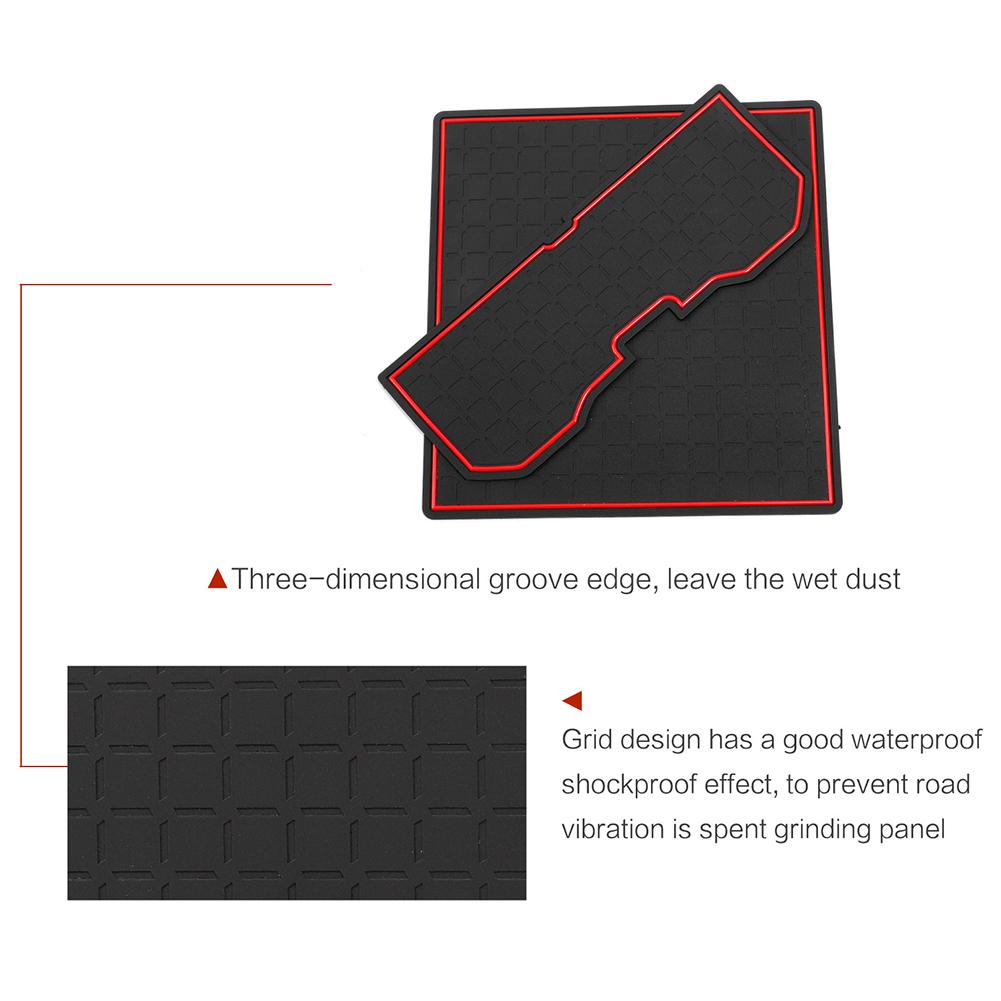 1 Set Tappetini per vani porta interni per RAV4 2026 (13 pezzi) Tappetino Antiscivolo Accessori Protezione Centro Console in Silicone Antiscivolo