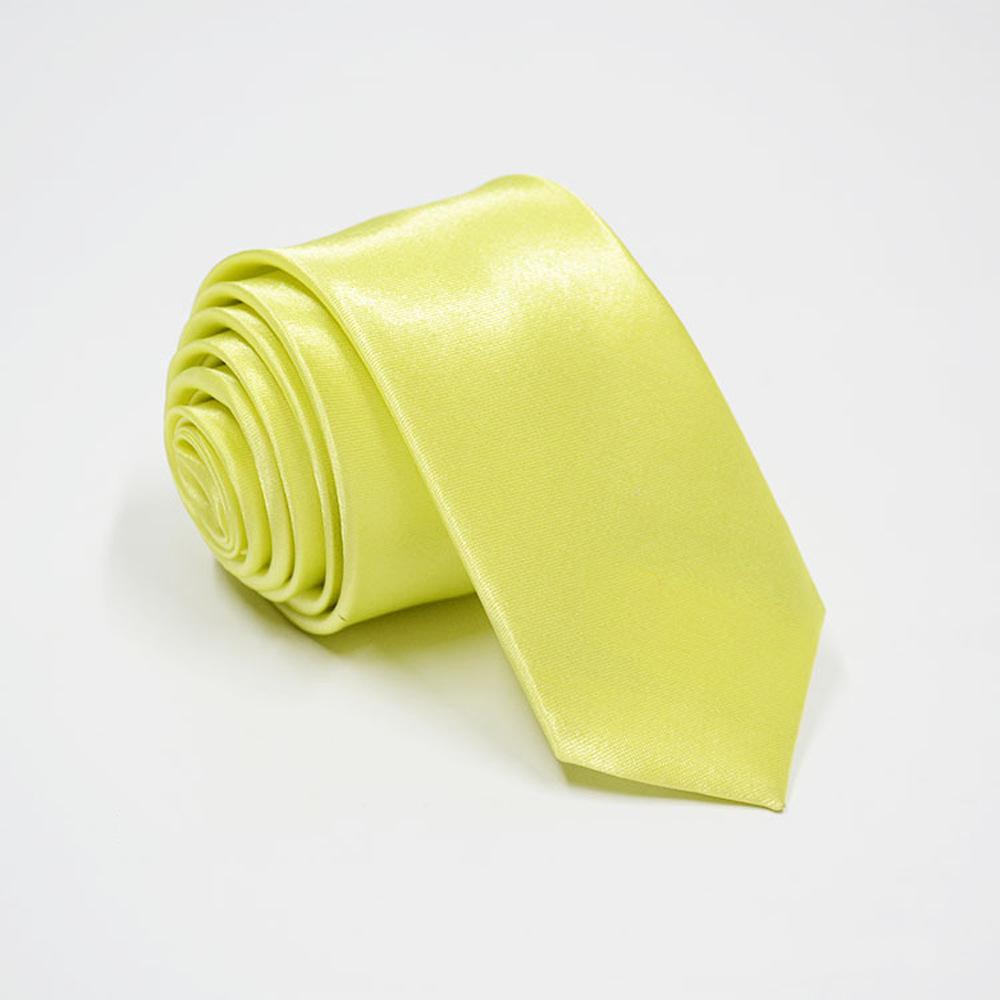 Monochrome Tie Solid Color Narrow Tie 5Cm Men'S Satin Hand Tie