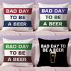 Bad Day To Be A Beer Cushion Cover Plush Fabric Soft Double-Sided Printed Invisible Zipper Sofa Pillow Case Home Decor