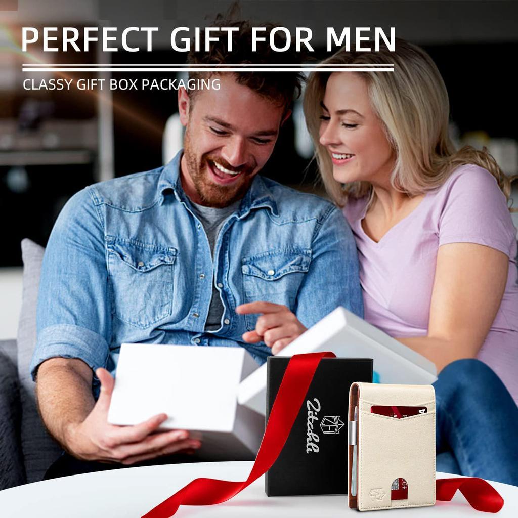 RFID Men's Wallet: Multi-Card Slot, Anti-Theft Money Clip, Dollar Holder