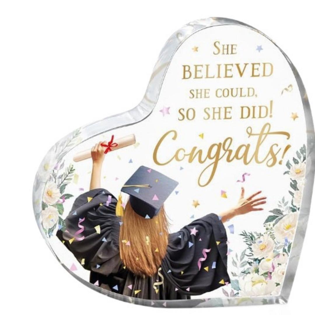 

Class of 2026 Acrylic Plaque Inspirational Graduate Gifts For Her Graduation Senior 2026 Gift For Her Class Of Table Decor