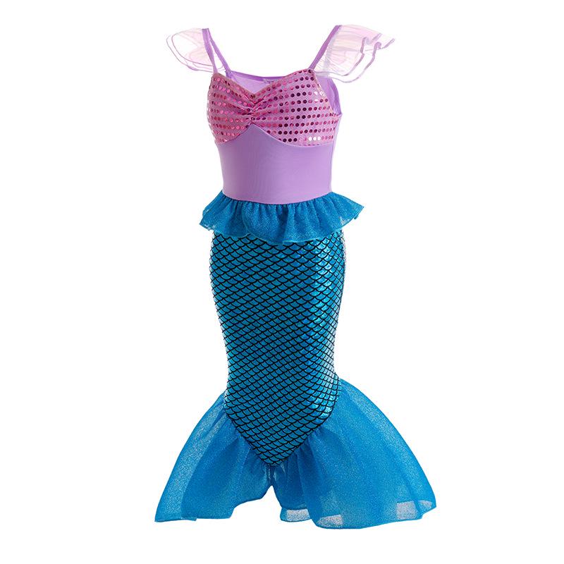 Vestito Gonna da Principessa Sirena per Bambini Natale/Halloween