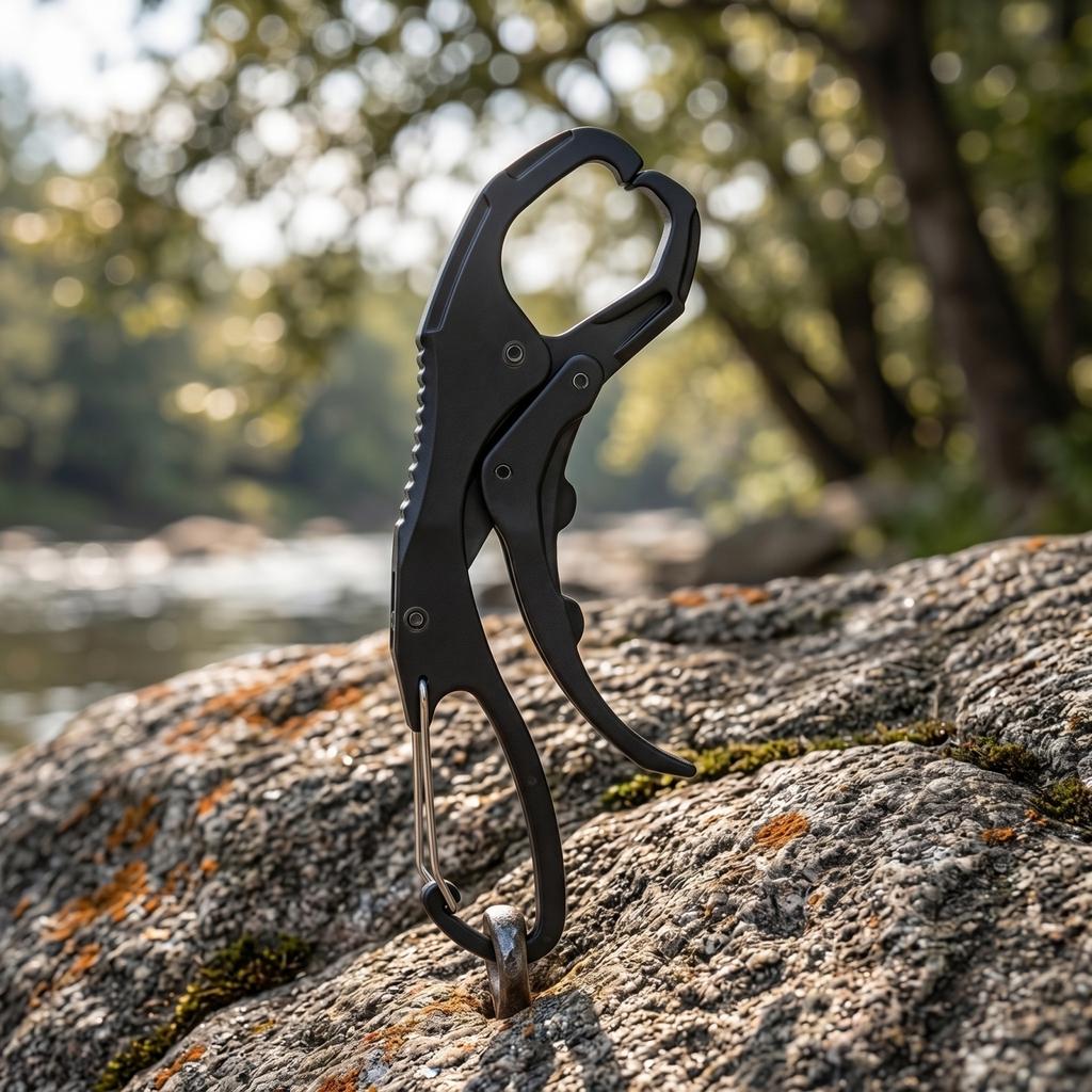 Leichter Tragbarer Multifunktionaler Fisch-Lip-Gripper mit Ergonomischem Griff Sicheres Fischkontrollwerkzeug für das Angeln im Freien