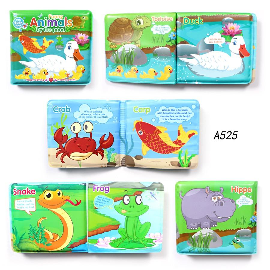 

Water Bath Book Bathing Toy Swimming Cognitive Floating Toys for Baby,10 Themes Bath Book Learning Animal Count Sports Toy