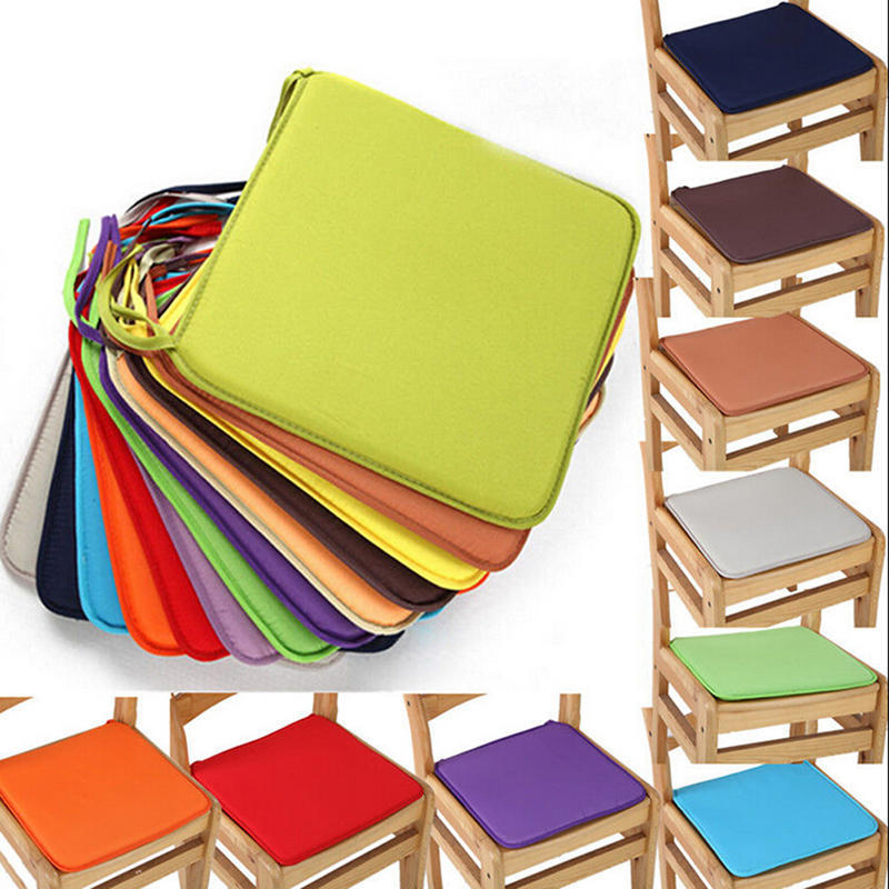 Cuscino Sedia Ufficio Giardino Interno Seduta Pranzo Pad Legaccio Quadrato Schiuma Patio UK