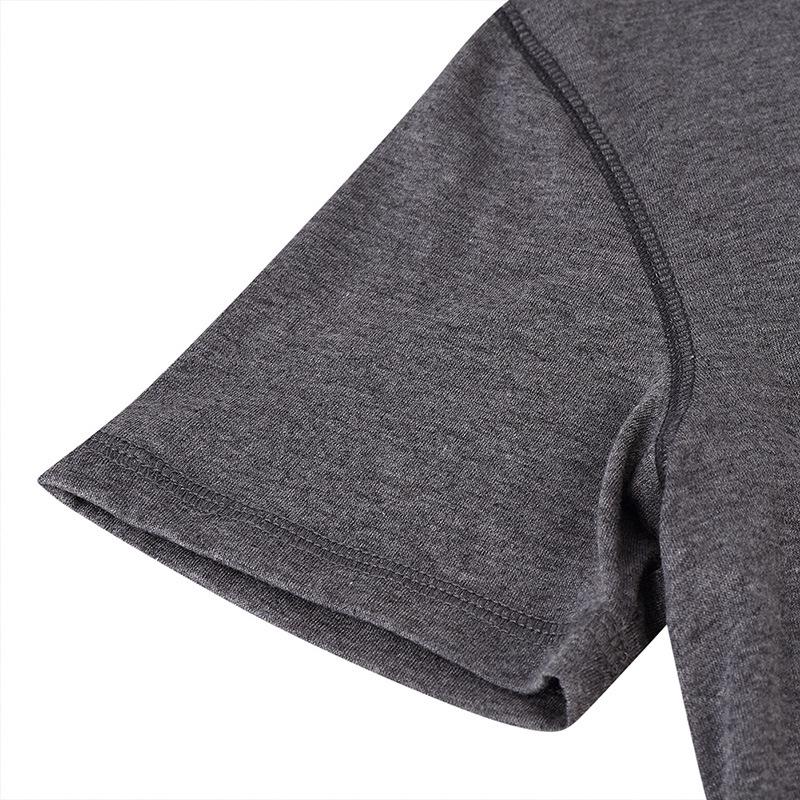 Men'S Sports Work Base Daily Wear T-Shirt Summer Men'S Solid Color Slim Fit Casual T-Shirt Short Sleeved Top