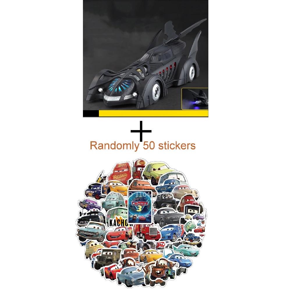 Large 1:18 Batmobile 1995 Car Model Toy Alloy Diecast Sound Light Spray Shock Absorption Vehicle Models Collectible Item