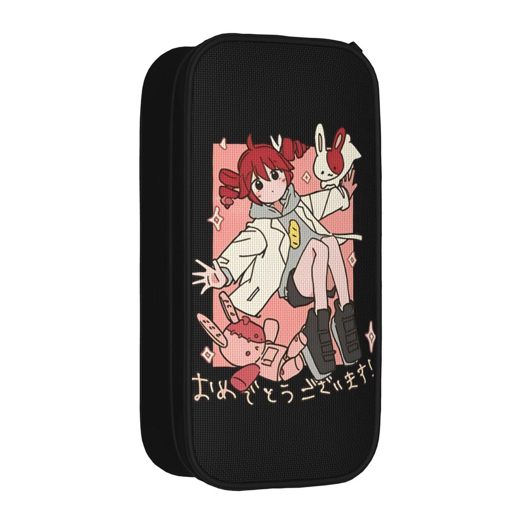 Fashion Kasane Teto Pencil Cases Anime Cute Pencil Box Pen for Girl Boy Big Capacity Bags School Supplies Zipper Accessories