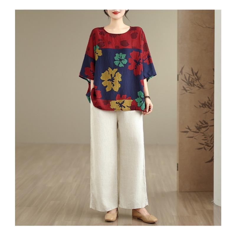DIMANAF 2026 Women Plus Size New T-Shirt Print Loose Casual O-Neck Lady Tops Tees Shirts Oversize Summer