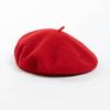 Autumn And Winter Fashion Large Head Circumference Solid Beret Simple And Versatile Women'S Warm Artist Hat