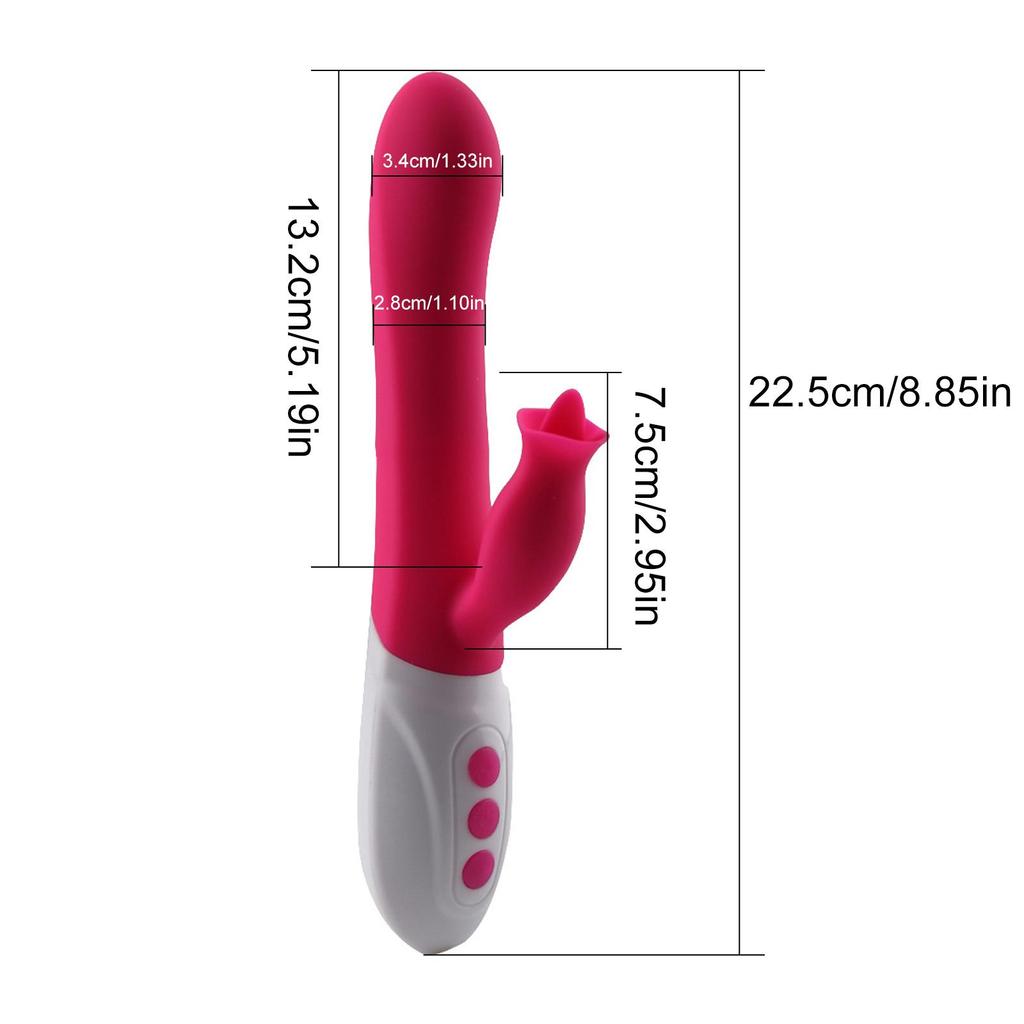 2 In 1 Vibrator Female Vagina Clitoris Nipple G-Spot Stimulator Adult Sex Toy Dildo Goods for Women Masturbation Massager 18+