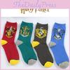 Calzini Lunghi Unisex Eleganti in Cotone a Maglia Harry Potter per Fan di Serpeverde Grifondoro