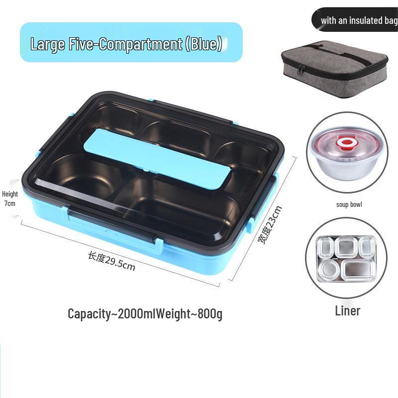 Qianxing 304 Stainless Steel Bento Lunch Box