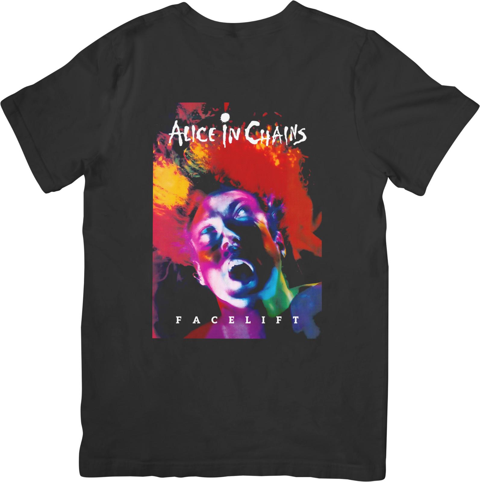 

Alice in Chains Music Unisex Fit for Men Women Quality Cotton T-Shirt Black XL