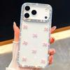 Applicable To Apple 17promax Flash Diamond Mobile Phone Case Samsung S26Ultra Bow iPhone17E Three-dimensional A17