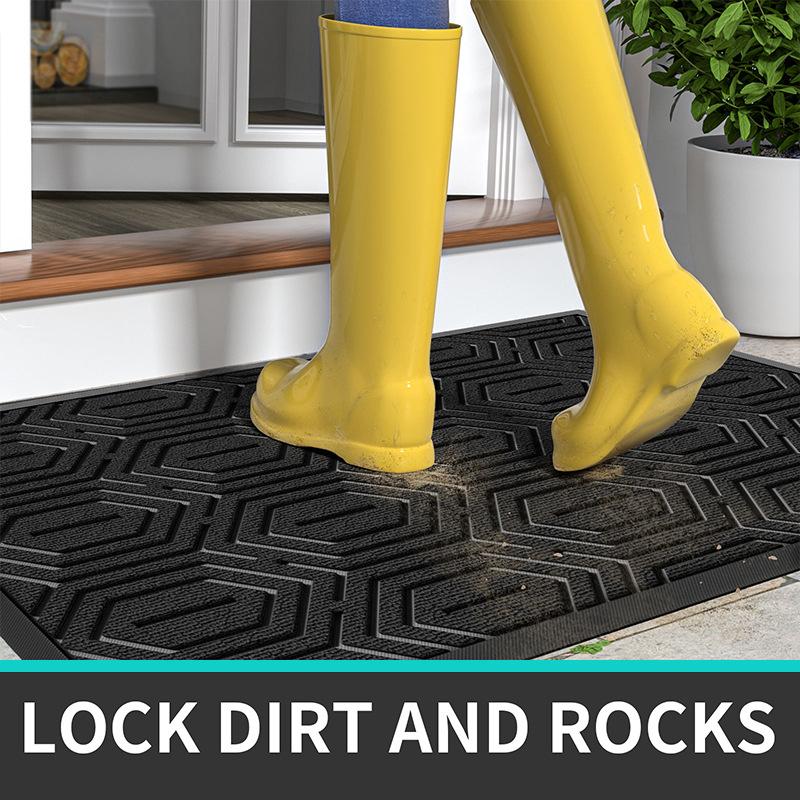 Ins Hotel Supermarket Non-slip Carpet Floor Mat Door Scraping Mud Dust Mat Outdoor Household Rubber Mat