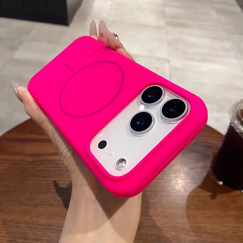 For IPhone 16 17 Air 12 13 14 15 Pro Max 16 Plus Shockproof Cover Luxury Liquid Silicone Magnetic Wireless Charge Phone Case