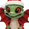 Christmas Decoration Dragon Figurine Miniature Lovely Xmas Statue Ornament for Home