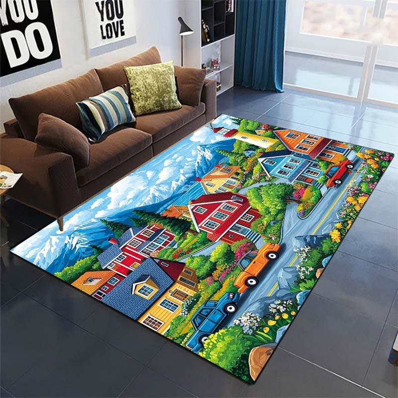 Beach Treasure Chest Area Rug, Coastal Decor Floor Mat