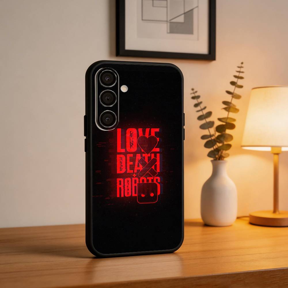 Love Death And Robots  Phone Case For Samsung  A73,A21s,A22,A31,A32,A52,A53,A71,A80,Soft Black Shell
