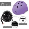 Kids Bike Helmet Toddler Ages 3-8 Years Old Boys Girls Children Adjustable Bicycle Helmet Purple