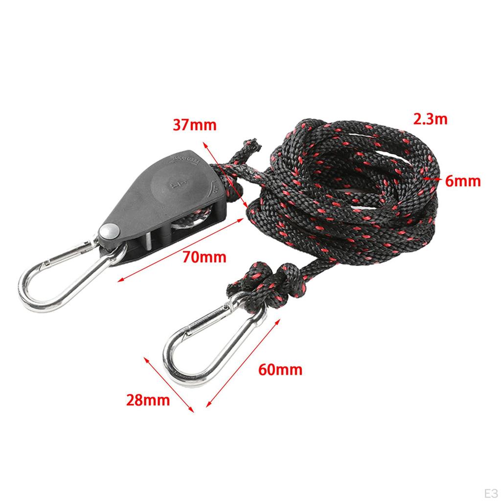 2.3/2m Heavy Duty Adjustable Light Rope Hanger Fixtures & Gardening