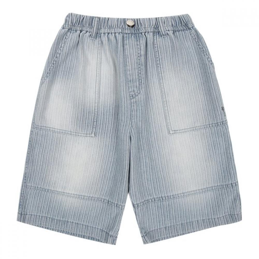 

Bluetail Blue Stripe Half Length Denim Pants Azc3pt01bu Blue/160