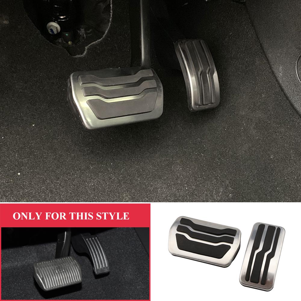 

Накладки на педали автомобиля из нержавеющей стали, чехол для Ford Focus 2 3 4 MK2 MK3 MK4 RS ST 2005- Kuga Escape 2Pcs AT