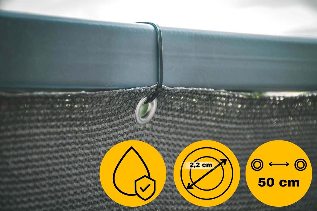 Balcony Cover UV 95% Balcony Terrace Fence Protective Mat with Fittings 80 X 300