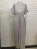 763 New Hot Selling Deep V Short Sleeve Split Dress