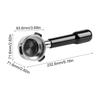 54mm Bottomless Portafilter 54mm Bottomless Precision Filter Coffee Portafilter Basket Replacement For Dosing Distribution Puck