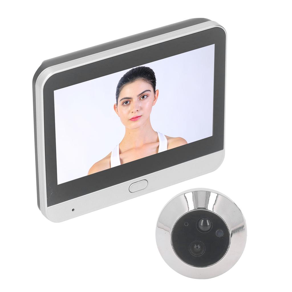 Wireless Peephole Camera 1080P 120 Degree Viewing Night Vision Intercom Digital Door Viewer with 4.3