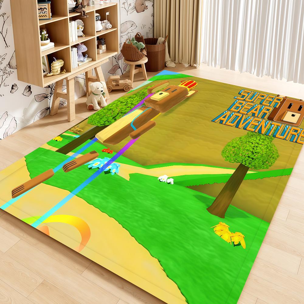 Door Mat Nin Bedside Entrance Super Bath Game Floor Decoration Corridor Door Mat Carpet Living A-Adventure B-Bear Room Balcony