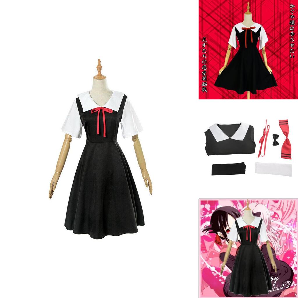 Kaguya Sama Love Is War Fujiwara Chika Shinomiya Kaguya Cosplay Costume Uniform With Polyester Fabric For Anime Fans