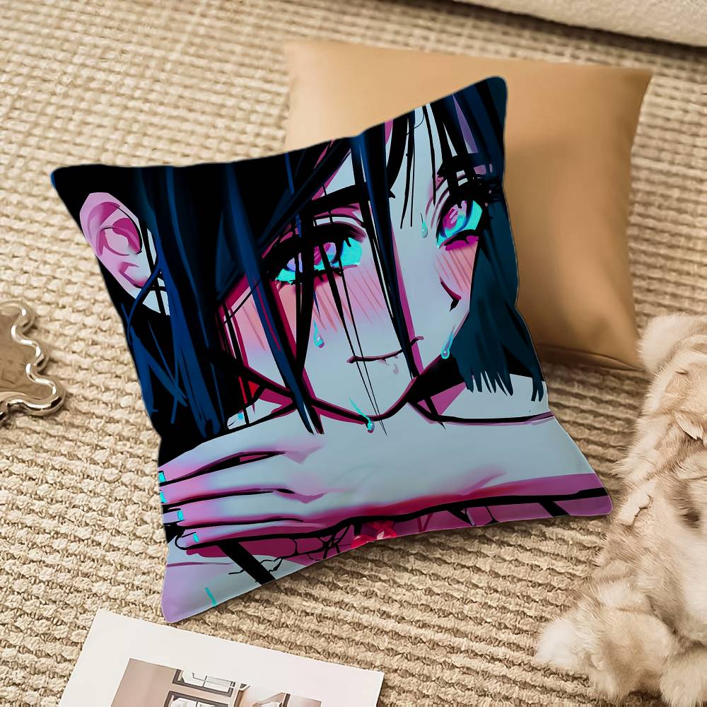 

Alien S-Stage ANIME Pillow Case Anti-dustmite Invisible Zipper Sofa Bed 12x12Inch