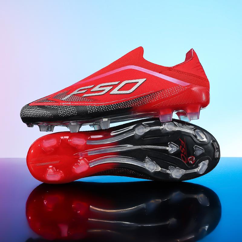 New Men Soccer Shoes Grass Cleats High-quality Match Outdoor Football Boots Non-Slip Boys Sneakers Hot-selling High-top Light