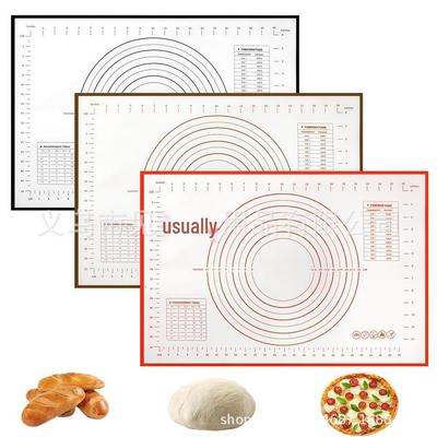 Silicone Baking and Kneading Mat with Rolling Pin and Heat-Resistant Pad