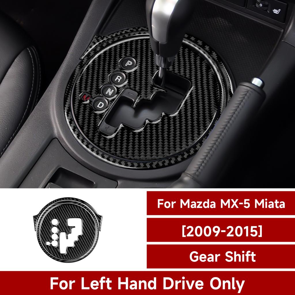 Carbon Fiber Gear Shift Panel Trim Cover Sticker Decoration Fits for Mazda MX-5 Miata MX5 NC 2009 - 2015 Interior