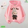 Labubu Pattern Printed Jacket Winter Hoodie Sweatshirt for Girls and Boys