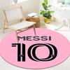 Messi Round Area Rug,Carpet Rug for Living Room Bedroom Sofa Playroom Decor,Non-slip Floor Mat