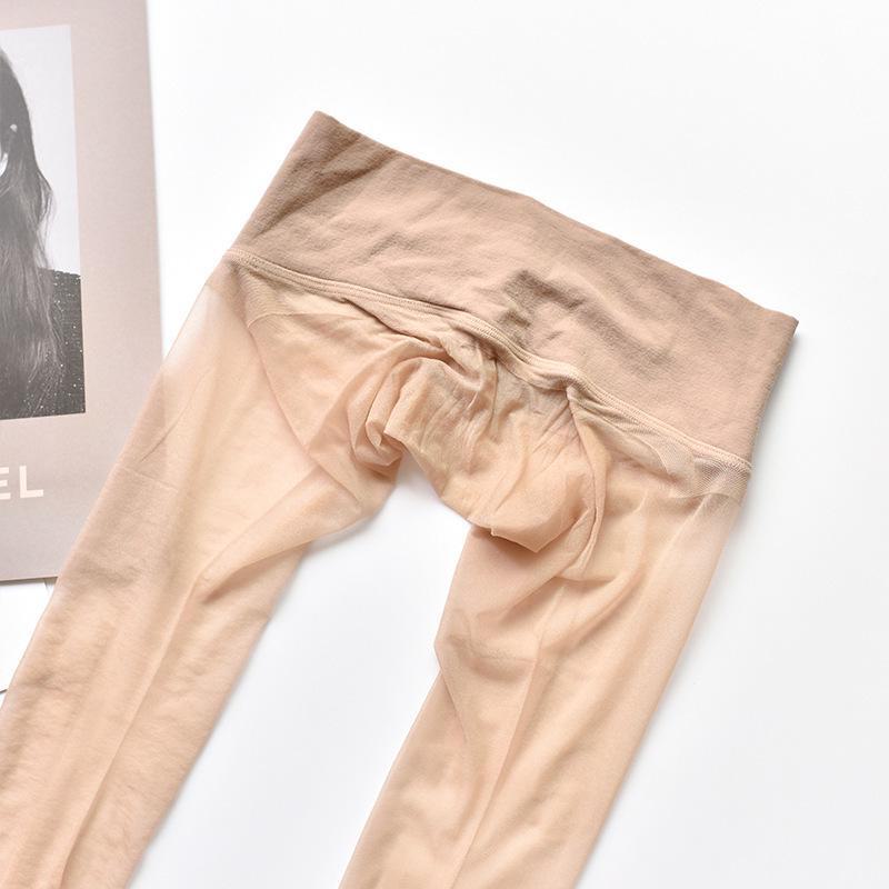 

Женские бесшовные ультратонкие черные чулки Aurora — шелковистые, блестящие, открытые колготки для лета High-end model