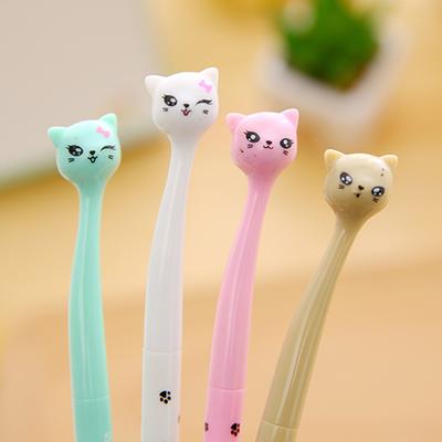 1 Pezzo Cancelleria Coreano Carino Kawaii Gatto Penna Gel Ragazza Kawaii Forniture Ufficio Scuola Manico Creativo Dolce Carino Adorabile